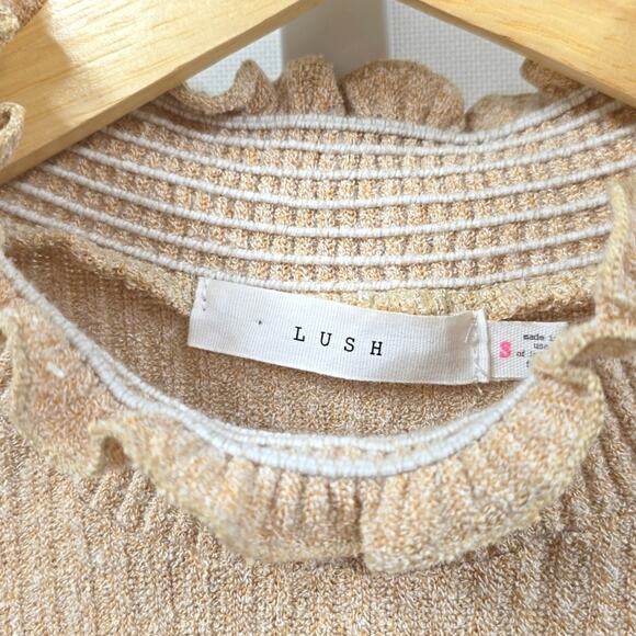 Lush Light Weight Tan Sweater - Small - Picture 3 of 5